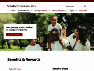 benefits.stanford.edu screenshot
