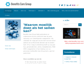 benefitscaregroep.nl screenshot