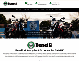 benelli.co.uk screenshot