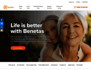 benetas.com.au screenshot