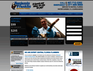benfranklinplumbingfl.com screenshot