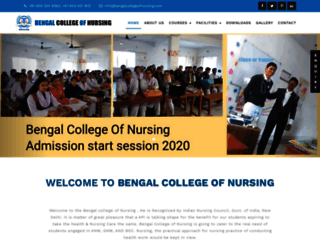 bengalcollegeofnursing.com screenshot