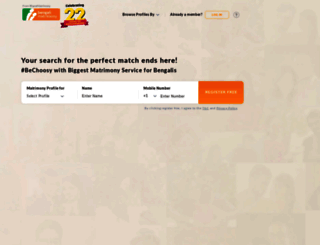 bengalimatrimony.com screenshot
