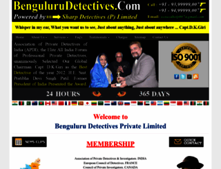 bengalurudetectives.com screenshot