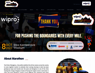 bengalurumarathon.in screenshot