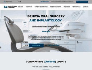 beniciaoralsurgery.com screenshot