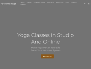 benita-yoga.com screenshot