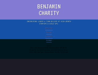 benjamincharity.com screenshot