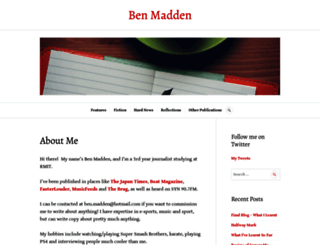 benmaddenblog.wordpress.com screenshot