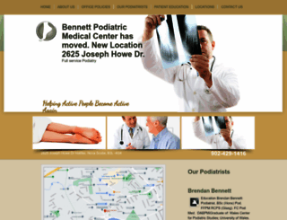 bennettpodiatry.com screenshot