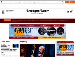 benningtonbanner.com screenshot