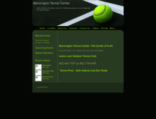 benningtontenniscenter.com screenshot