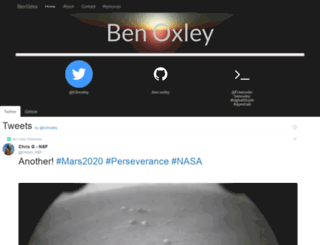 benoxley.com screenshot