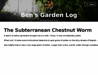 bensgarden.wordpress.com screenshot