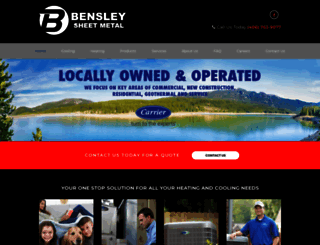bensleymetal.com screenshot