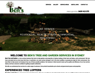 benstreeandgarden.com.au screenshot