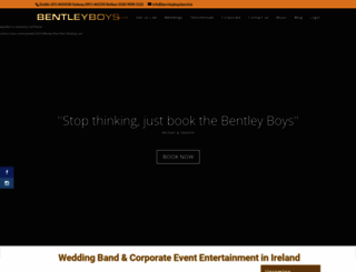 bentleyboysband.ie screenshot