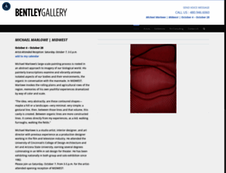 bentleygallery.com screenshot