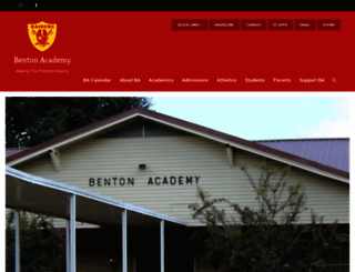 bentonacademy.org screenshot