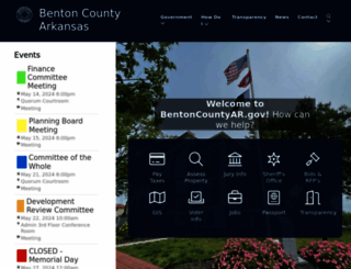 bentoncountyar.gov screenshot