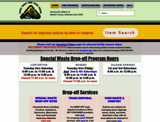 bentoncountyrecycles.org screenshot