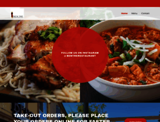 bentrerestaurant.com screenshot