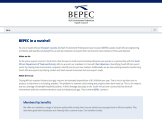 bepec.co.za screenshot