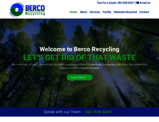 bercorecycling.com screenshot