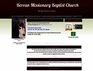 bereanmbc.net screenshot