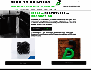 berg3dprinting.co.za screenshot