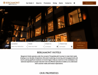 bergamonthotels.com screenshot