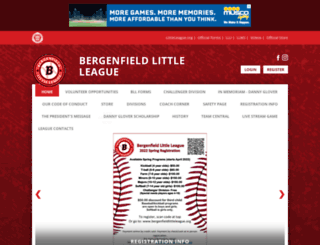 bergenfieldlittleleague.org screenshot