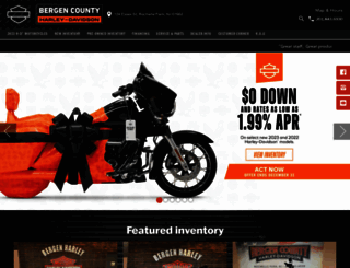 bergenharleydavidson.com screenshot