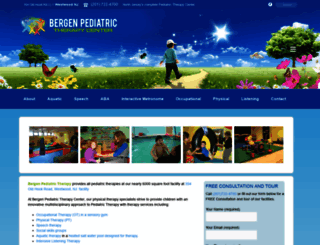 bergenpediatrictherapy.com screenshot
