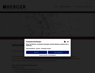 berger-industries.com screenshot