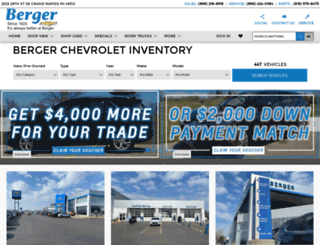 bergerchevrolet.com screenshot