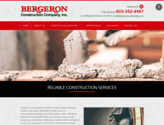 bergeronconstruction.com screenshot
