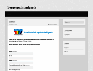 bergerpaintsnigeria.wordpress.com screenshot