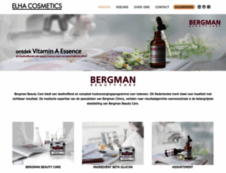 bergmanbeautycare.com screenshot