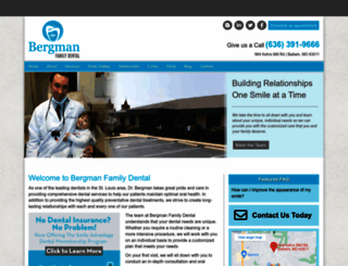 bergmanfamilydental.com screenshot