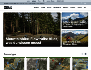 bergwelten.com screenshot
