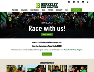 berkeleyhalfmarathon.com screenshot