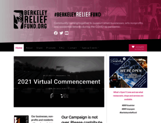 berkeleyrelieffund.org screenshot