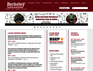 berkeleyschools.net screenshot