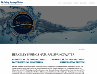 berkeleyspringswater.com screenshot