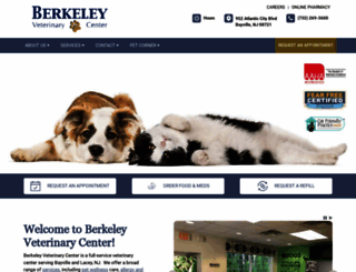 berkeleyvetcenter.com screenshot