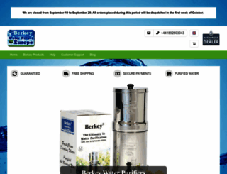 berkeywaterfilterseurope.co.uk screenshot