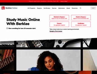 berkleemusic.com screenshot