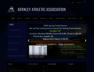berkleyathletics.org screenshot