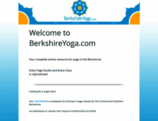 berkshireyoga.com screenshot